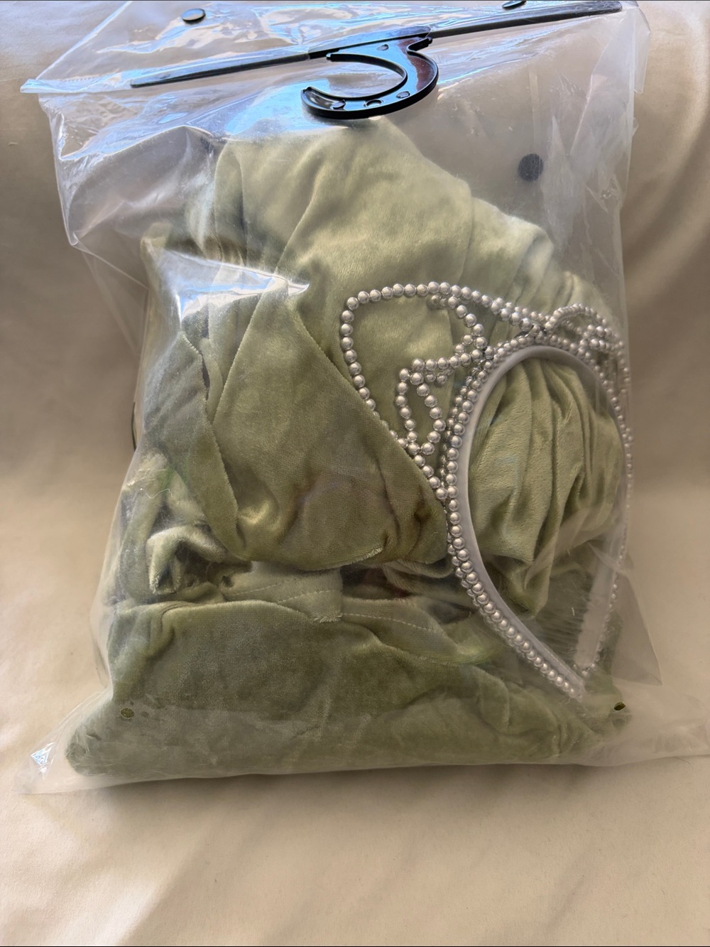 Rubie's Queen Arwen Costume in Light Green with Silver Tiara